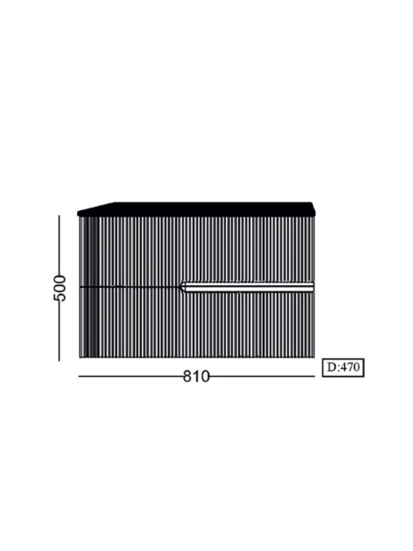 Lavabo sa ormarićem 80cm Lineart-Jade DRP0800MJ.BS 1