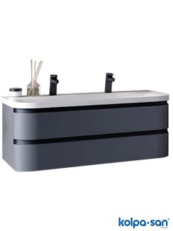 Lavabo sa ormarićem 120cm Vittoria-siva KolpaSan