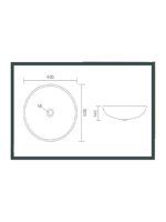 Nadgradni lavabo Brigo fi40.5cm Ket-2