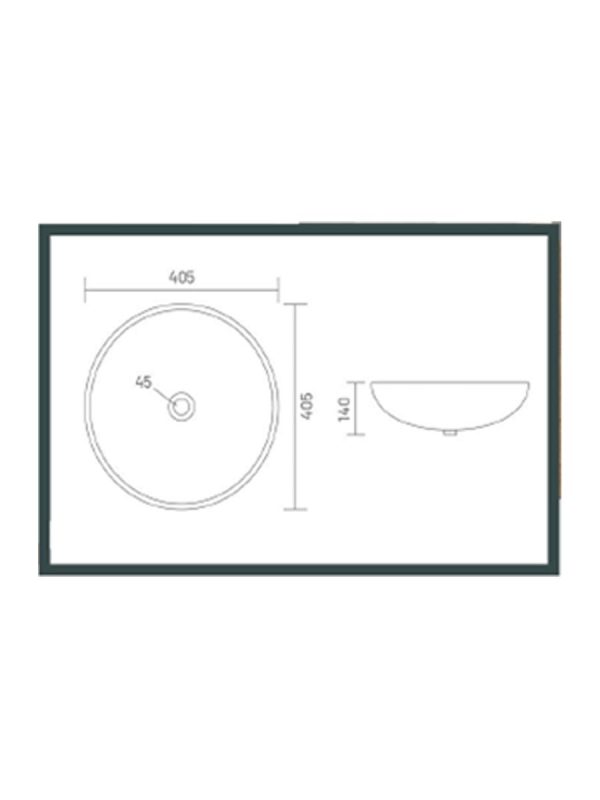 Nadgradni lavabo Brigo fi40.5cm Ket-2 Nadgradni lavabo Brigo fi40.5cm Ket-2