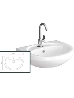 Zidni lavabo Luxury 58.5x42.5cm Ket
