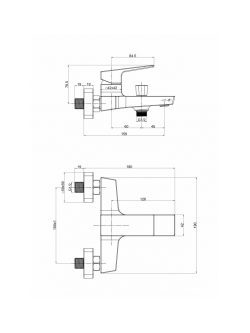 Baterija za kadu Minotti Quadra New 1511B - 1