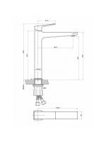 Baterija za lavabo Minotti Quadra New 1519 1