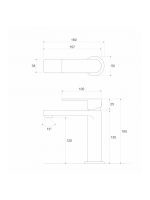 Baterija za lavabo Minotti Copen Nook C-01-100MB-BTG 1