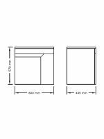 Ormarić za nadgradni lavabo 60cm Iris-2