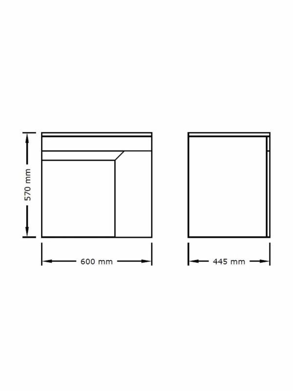 Ormarić za nadgradni lavabo 60cm Iris-2