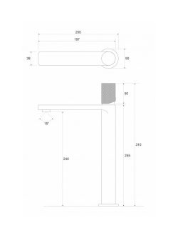 Baterija za lavabo Copen Nook Grip C-01-103MB 1