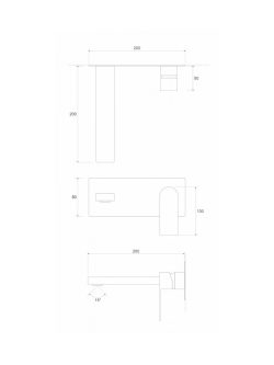 Ugradna baterija za lavabo Copen Nook C-01-108CR 1