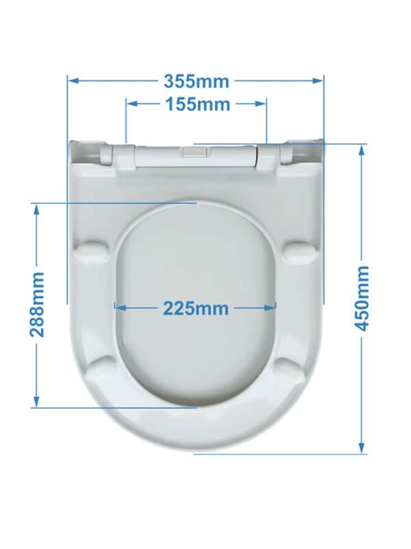 Wc daska softclose crna Viva-3