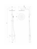 Usponski tuš set Copen Nook C-01-112CR 1
