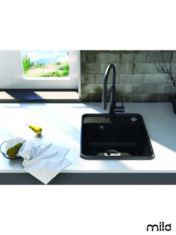 Granitna sudopera PIU 46x52cm Lava stone-4