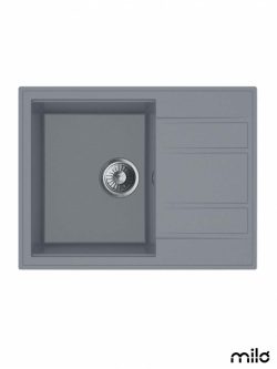 Granitna sudopera 65x50cm Diamond grey Retto