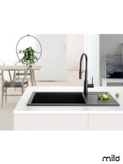 Granitna sudopera 78x46cm Lava stone Retto-2