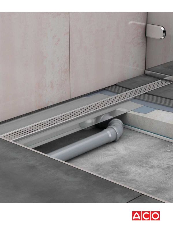 Rešetka za tuš kanalicu ACO Quadrato985 9010.88.71-2