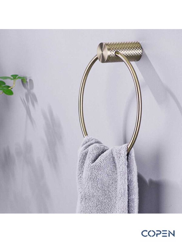 Držač peškira okrugli Copen Diamond zlatni-3 Držač peškira okrugli Copen Diamond zlatni-3