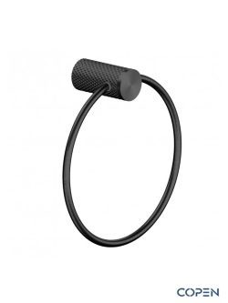 Držač peškira okrugli Copen Diamond crni