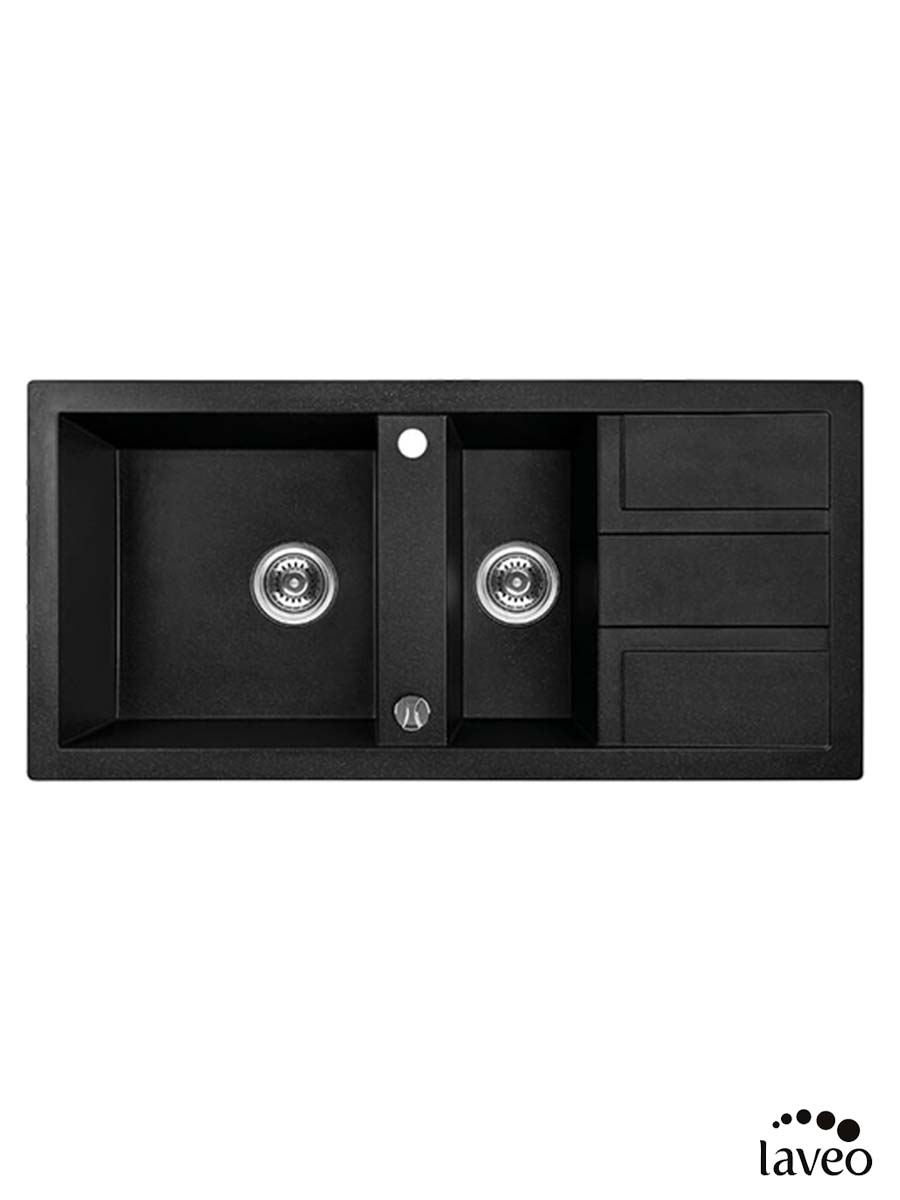 Granitna sudopera Laveo Barbados 100x48cm Crna Granitna sudopera Laveo Barbados 100x48cm Crna