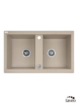 Granitna sudopera dupla Barbados 78x48cm Bež