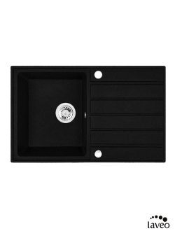 Granitna sudopera Margarita 79x49cm Mat crna