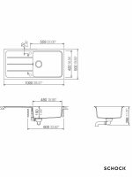 Granitna sudopera Fromhaus D100L 100x50cm Crna-2