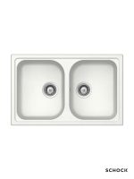 Granitna sudopera Lithos N200S 79x50cm Bela