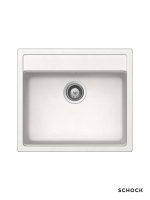 Granitna sudopera Nemo N100 57x51cm Bela