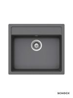 Granitna sudopera Nemo N100 57x51cm Siva