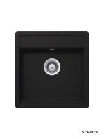 Granitna sudopera Nemo N100S 49x51cm Crna