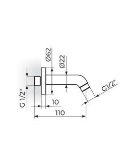 Držač ruže tuša Rosan PTRKUZ3