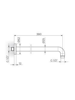 Držač ruže tuša Rosan PTRKUZ4