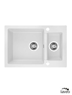 Granitna sudopera Celia 65x44cm Bela Laveo