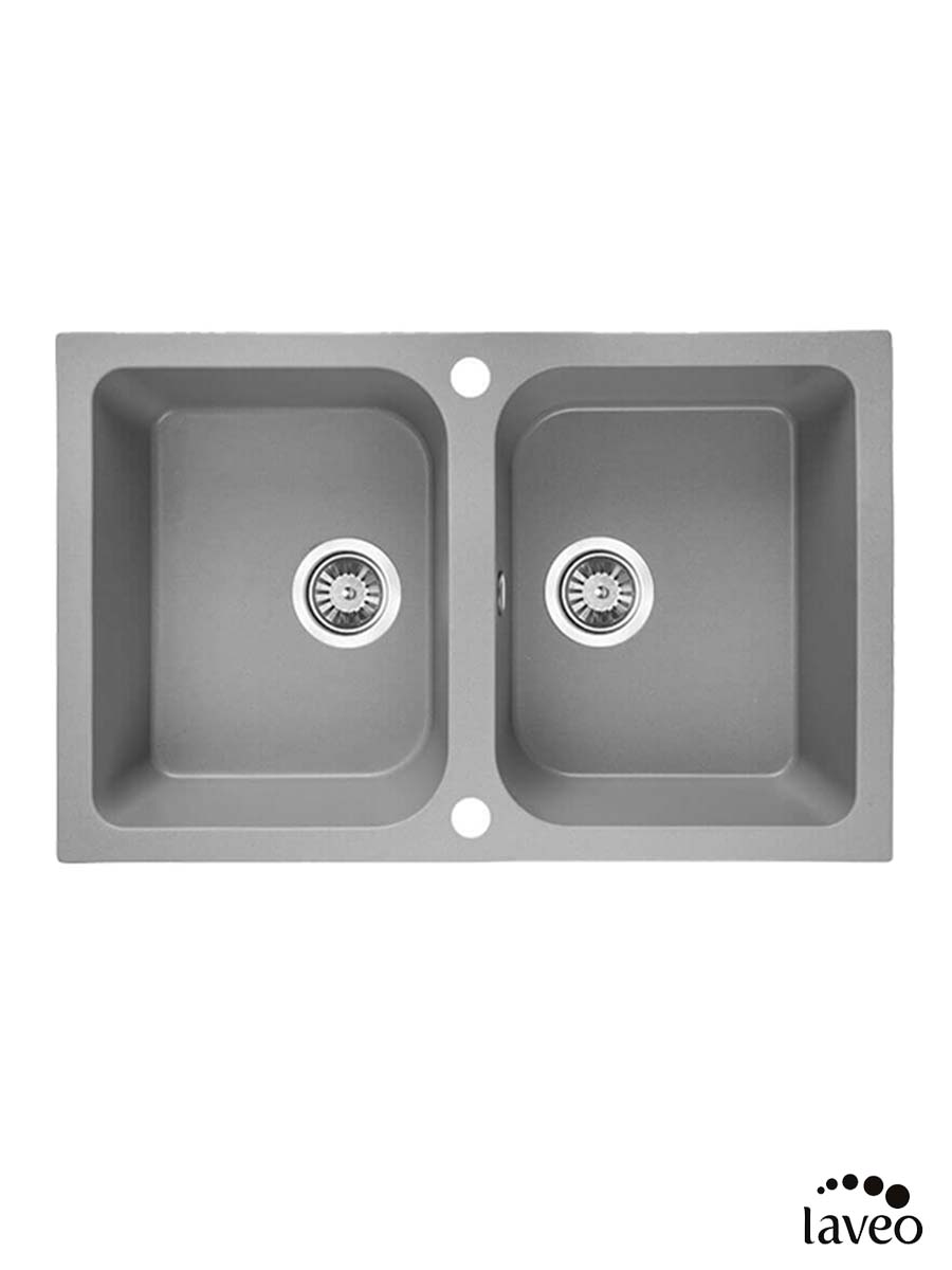 Granitna sudopera dupla Celia 76x48cm Siva Granitna sudopera dupla Celia 76x48cm Siva