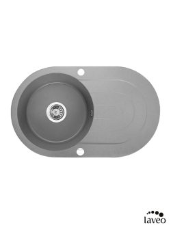 Granitna sudopera Dafne 78x47cm Siva Laveo