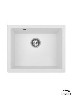 Granitna sudopera Ibiza 56x46cm Bela podgradna