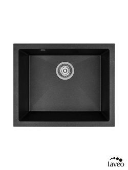 Granitna sudopera Ibiza 56x46cm Crna podgradna