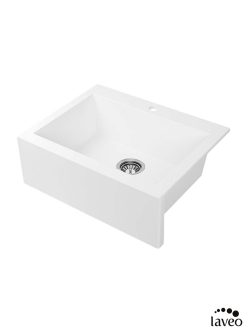 Granitna sudopera Komodo 63x49cm Bela Laveo