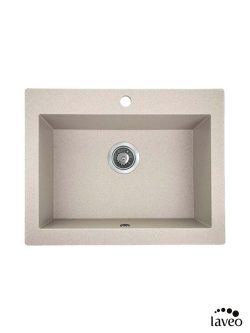 Granitna sudopera Komodo 63x49cm Bež Laveo-2