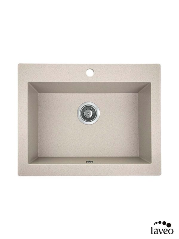 Granitna sudopera Komodo 63x49cm Bež Laveo-2