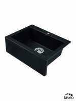 Granitna sudopera Komodo 63x49cm Crna Laveo