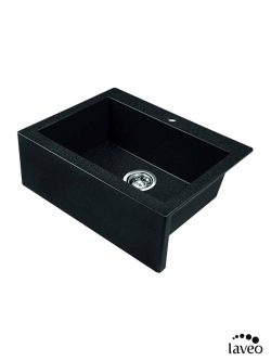 Granitna sudopera Komodo 63x49cm Crna Laveo