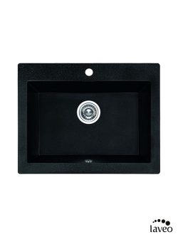 Granitna sudopera Komodo 63x49cm Crna Laveo-2