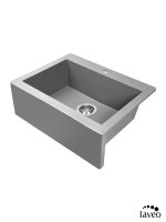 Granitna sudopera Komodo 63x49cm Siva Laveo