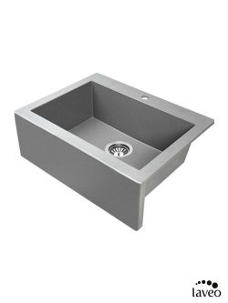 Granitna sudopera Komodo 63x49cm Siva Laveo