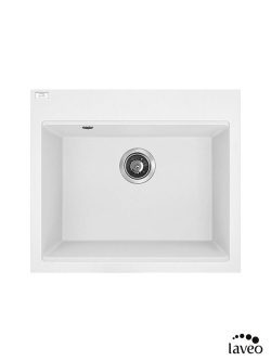 Granitna sudopera Tau 57x50cm Bela Laveo