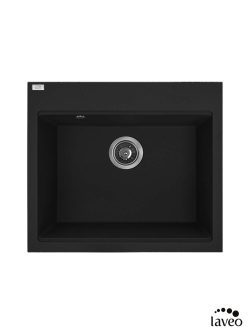 Granitna sudopera Tau 57x50cm Mat Crna