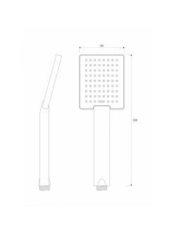 Tuš ručica Copen crna C-05-5261MB 1