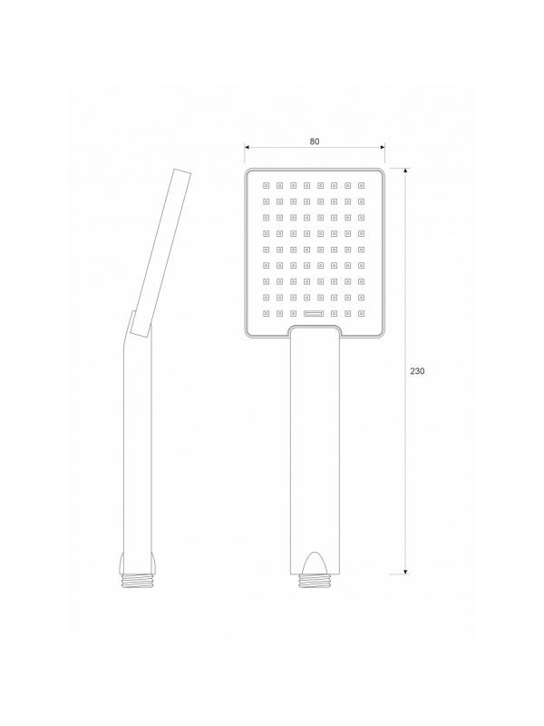 Tuš ručica Copen crna C-05-5261MB 1