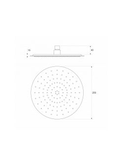 Ruža tuša crna Concept C-05-5360MB 1