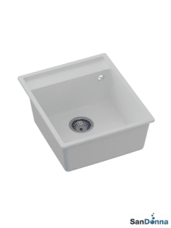 Granitna sudopera EMMA 49x49cm Bela ugradna