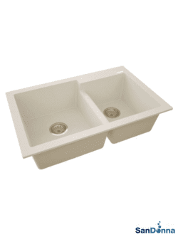 Granitna sudopera EDYTA 79x51cm Tamno bež ugradna